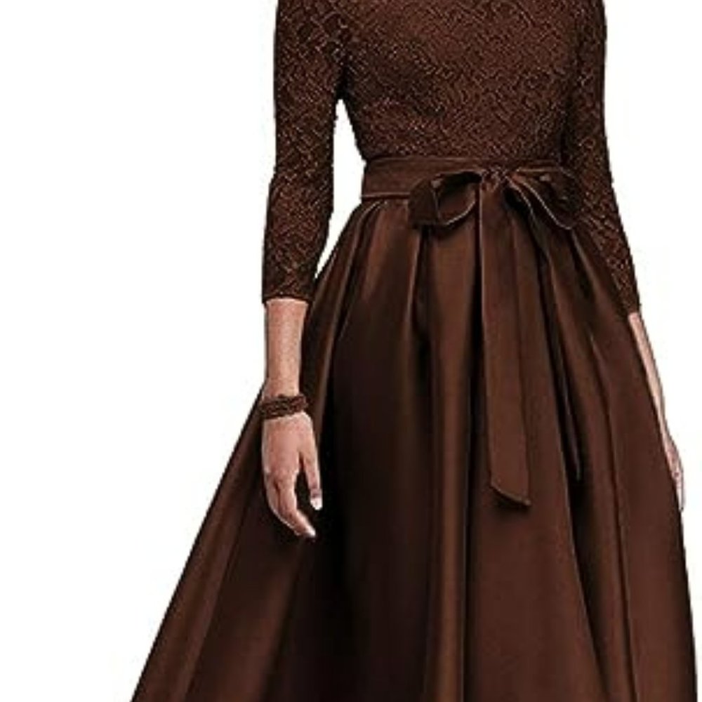 Lace Appliques Mother of The Bride Dresses Half Sleeve Formal Evening Dresses